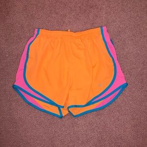 Orange Nike Running Shorts